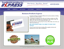 Tablet Screenshot of businessproductsexpress.com